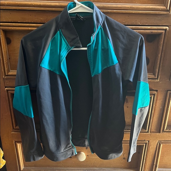 Athletic Works Boys Grey and Teal jacket - Picture 1 of 3